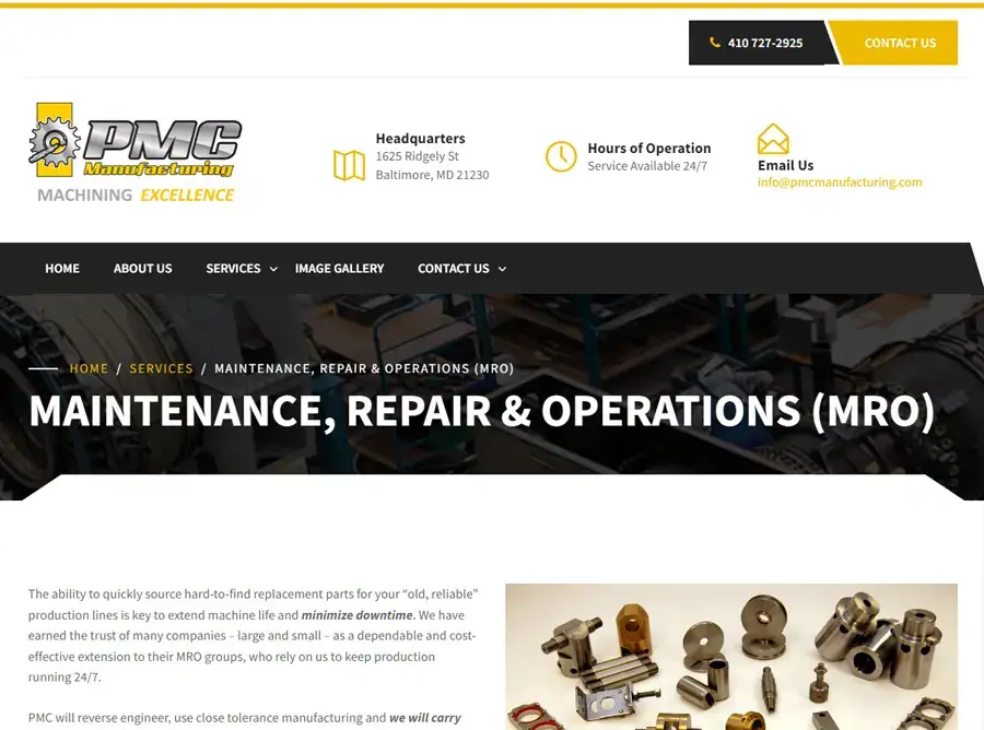 PMC site interface