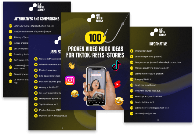100 Proven Video Hook Ideas for TikTok/Reels/Stories