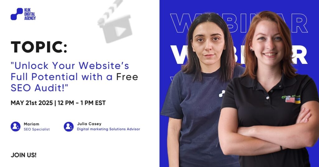 Free SEO Audit Workshop with Klik Digital